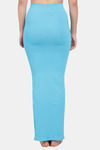 Red Rose Cotton Infused Medium Control Flared Saree Shapewear - Aqua Blue — thumbnail 2
